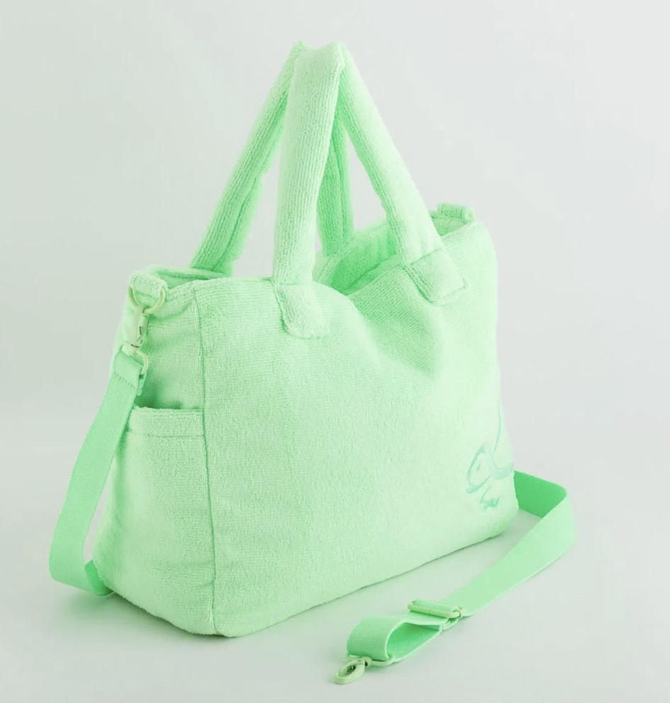 Borsa mare in spugna color verde menta Carpisa